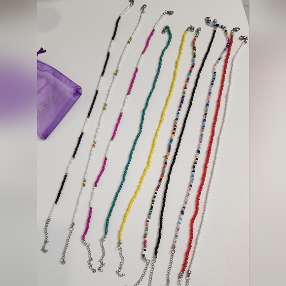 🔥Colorful Beaded Necklaces Set 10 Pcs - Picture 2 of 5